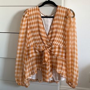 Anthropologie Shay-Tie Front Blouse